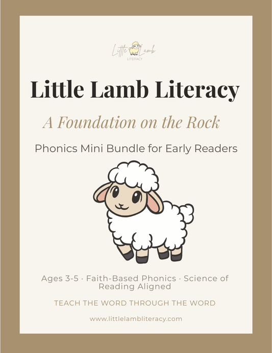 Little Lamb Literacy: A Foundation on the Rock Phonics Mini Bundle